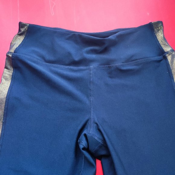 RBX leggings black with gold design women's size M - Picture 2 of 7